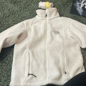 XS Northface fleece in white
